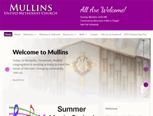 Tablet Screenshot of mullinsumc.org